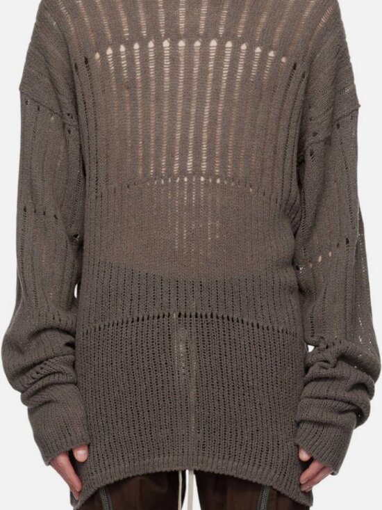 Rick Owens Other - Rick Owens Men's Gray Hollywood Oversized Pull Sweater Size L